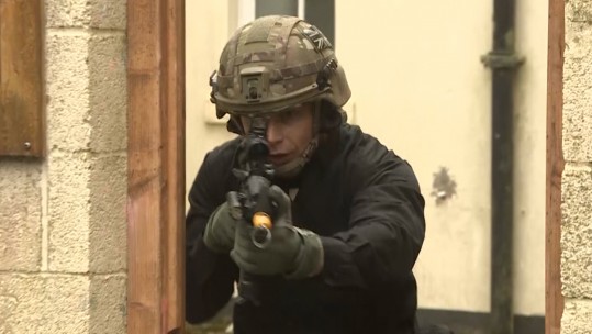 Royal Military Police close protection unit demo