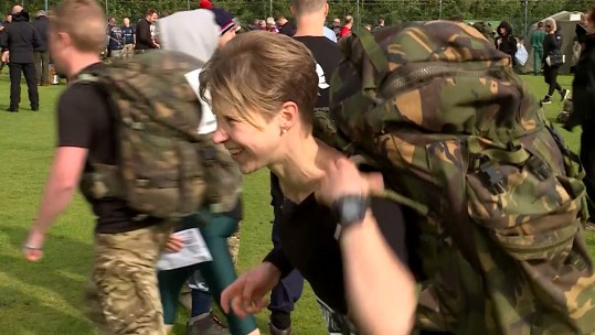 Forces News Reporter Hannah King prepares for to tackle Paras 10-mile trek
