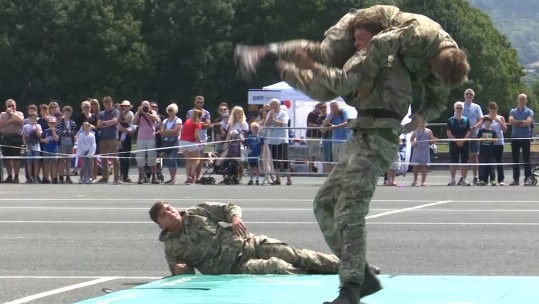 Royal Marines showcase their skills at HMS Raleigh open day