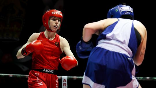 Niamh Brookes for Army boxing Inter Services 2024 Credit BFBS Date March 2024.jpg