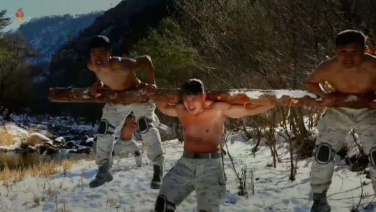 North Korea released a video of KPA soldiers undergoing intense winter training 10022023 CREDIT North Korea State Media
