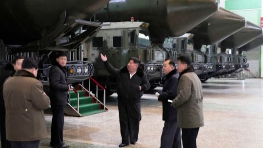 North Korea's Kim calls for boosting missile launch vehicle production 04012024 CREDIT Reuters, KCNA