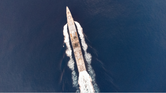 Northern Fleet’s frigate Admiral Golovko starts crossing English Channel 091124 CREDIT Russian MOD