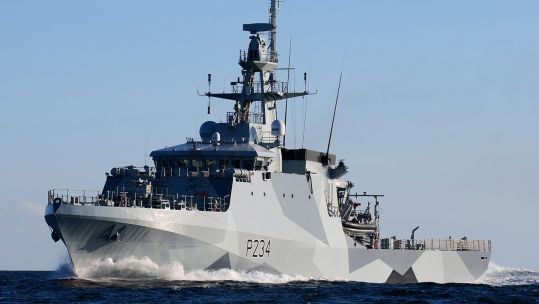 Offshore Patrol Vessel HMS Spey (Picture: MOD).