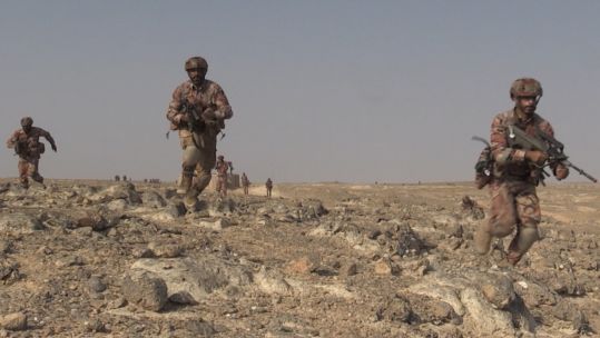 Omani forces (Picture: MOD).