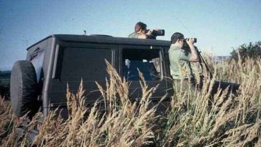 One of the 3 man BRIXMIS teams, seen hear spotting for Soviet Aircraft