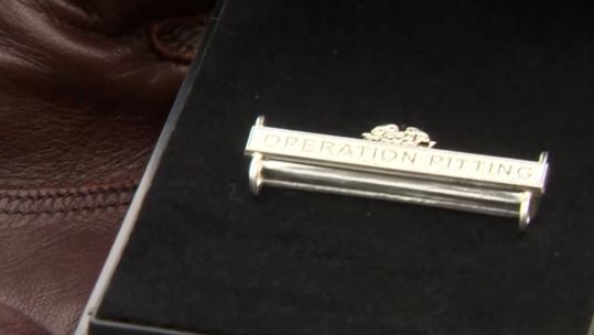 Op Pitting clasp given to RAF personnel 240622 CREDIT BFBS