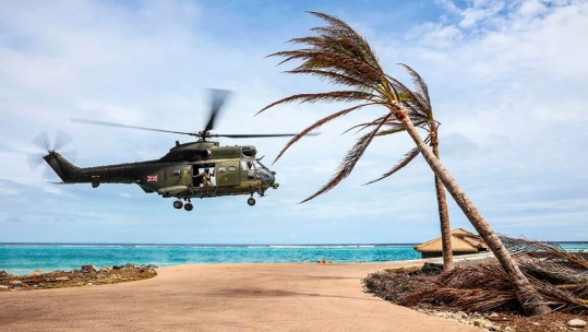 Royal Air Force Puma Hurricane Irma
