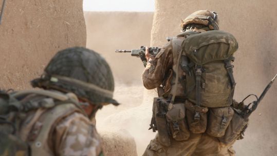 Op Herrick Afghanistan Paratrooper 3 PARA Returns Fire Enemy Defence Imagery MOD