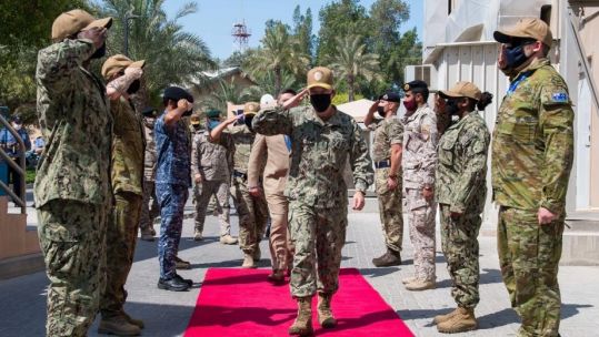 Opening new HQ for Coalition Task Force Sentinel in Bahrain 10082020 CREDIT ROYAL NAVY