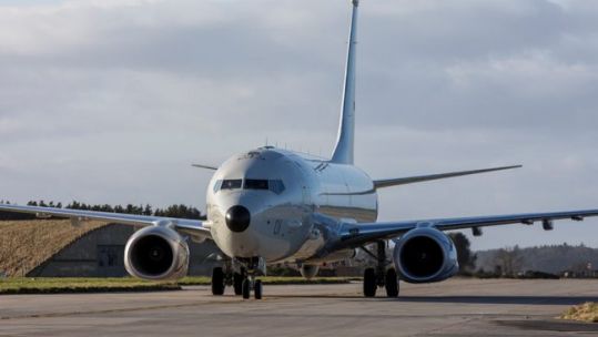 P-8a Poseidon at Kinloss Barracks