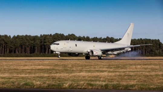 Cover image: Library image of a P-8A Poseidon at Kinloss Barracks (Picture: MOD). 