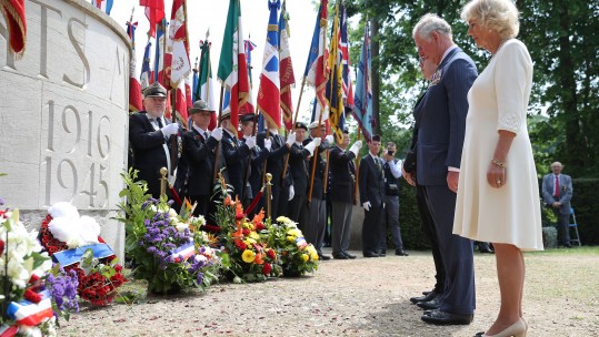 Prince Charles And Camilla Commemorate VE Day In France