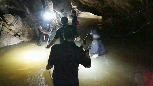 Royal Thai Navy Seals Search For Missing Football Team