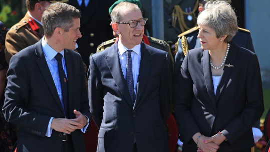 Gavin Williamson and Theresa May