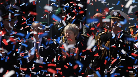 Theresa May in Llandudno for Armed Forces Day