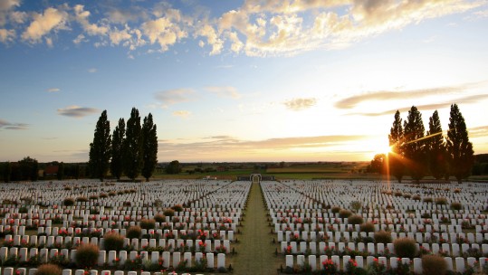 Tyne Cot cemetery at Passchendale PA Images