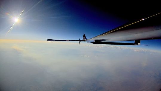 PHASA-35 completed a stratospheric flight trial and soared to more than 66,000 feet before landing successfully 14072023 CREDIT BAE Systems