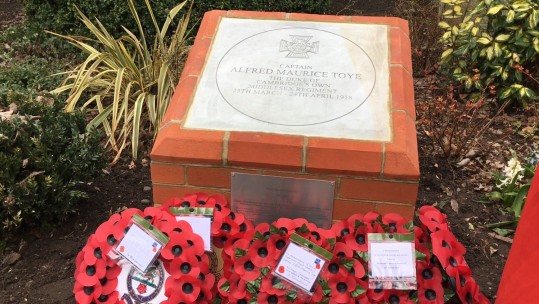 Brigadier Alfred Maurice Toye VC MC Commemorative Paving Stone Aldershot Screen Grab