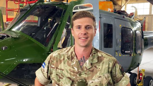 Valentine's Day Messages Brunei Screengrab Dale 7 Flight Army Air Corps Credit BFBS