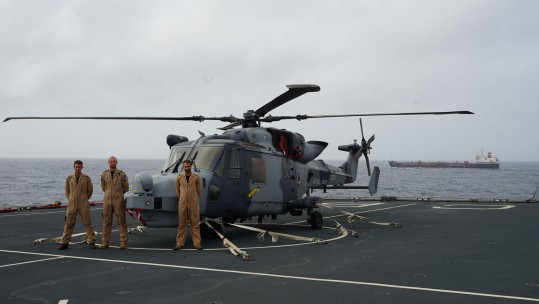 HMS Monmouth Wildcat crew