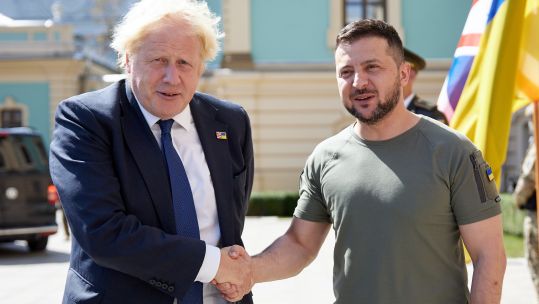 PM Boris Johnson visits the President of Ukraine Volodymyr Zelenskyy in Kyiv, Ukraine (Picture: Ukraine gov, No 10 Downing Street/Flickr).