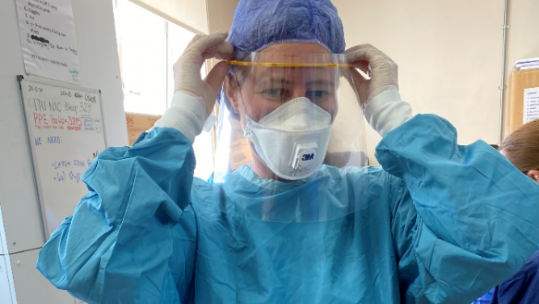 Tim Walford supplies PPE to NHS staff - bfbs copyright