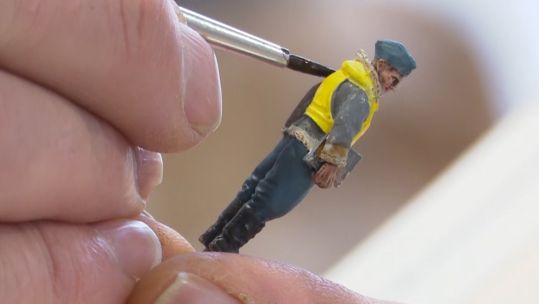 Painting Miniature Models at Catterick 150219 CREDIT BFBS.jpg 