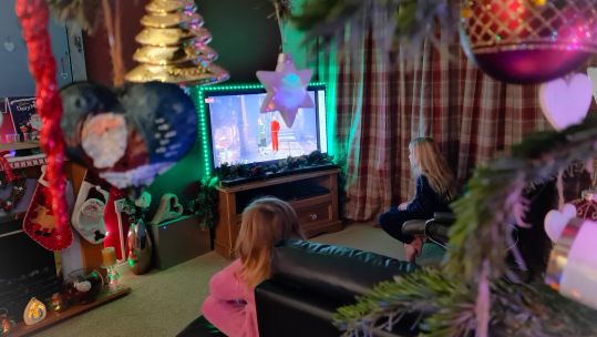 Forces family watch Cinderella Live