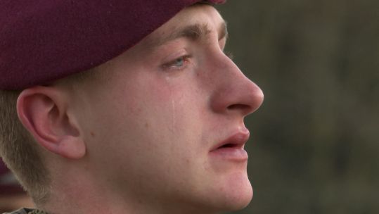 Cover image: Shedding a tear upon donning the maroon beret.