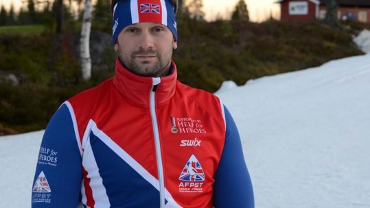 British Army veteran Para-Nordic skier Steve Arnold