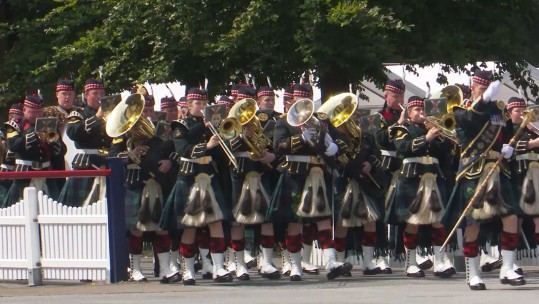 Parade for suspended animation of 17 Corunna Battery.