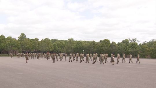 Passing out parade at Army Training Regiment Winchester 030720 CREDIT BFBS.jpg