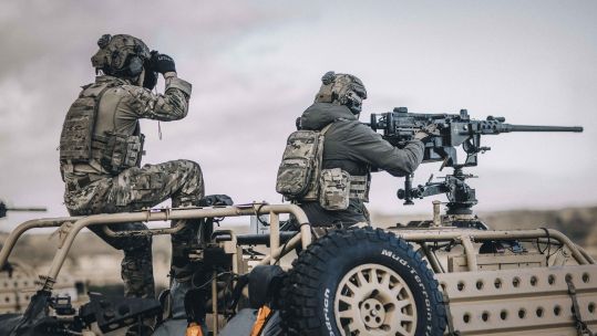 Pathfinder troops from the British Army train for overt scenarios in Norfolk (Picture: Cpl Houghton, British Army).