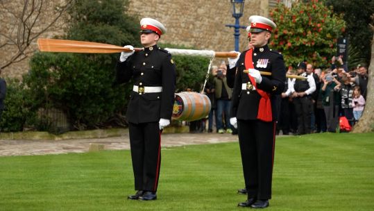 Paying the Constables' Dues on the Tower Green Ceremony