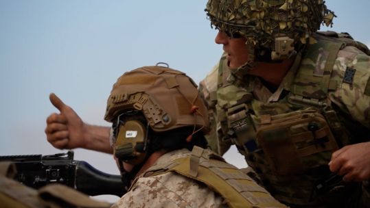 Pegasus Cedar Lebanese and British troops working together 11012024 CREDIT BFBS
