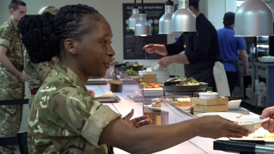 Personnel at the launch of New Defence Catering Strategy at ATR(W) Regimental Headquarters, Sir John Moore Barracks, Winchester