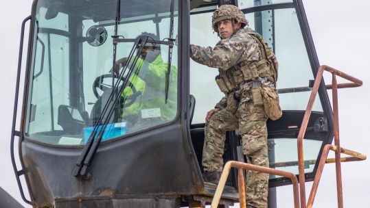 Personnel from 2 RIFLES in the Falkland Islands 240823 CREDIT British Forces South Atlantic Islands Twitter