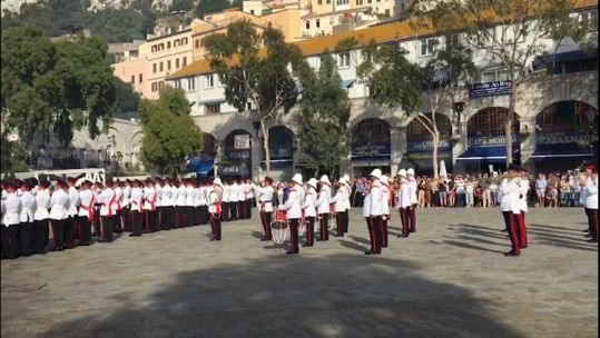 Personnel in Gibraltar celebrate Queen's birthday 100621 CREDIT BFBS.jpeg