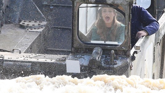 Hardy Celebs Brave Military Tank Trials To Celebrate Launch Of Forces Radio BFBS On Dab+