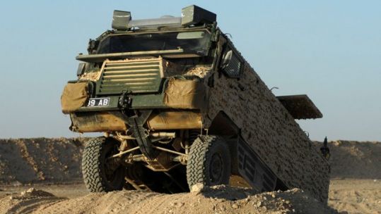 Pinzgauer Vector protected patrol vehicle