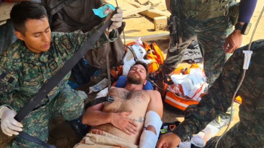 John Bathgate is said to have sustained two gunshot wounds during the attack, but despite his injuries the two former marines managed to overwhelm the assailants (Picture: Summit to Sea 23 Instagram).
