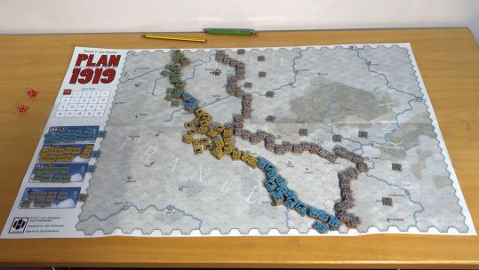 Plan 1919 Board Game map of the Western Front