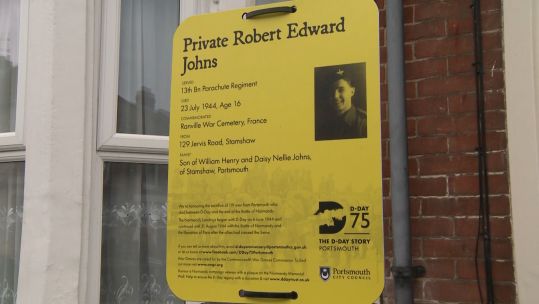 Plaque for Private Robert Edward Jones