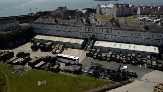 The Citadel in Plymouth, home to the Commando Gunners – 29 Commando Regiment Royal Artillery .