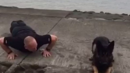 WATCH: Policeman &amp; Dog Take On #22Kill Press Up Challenge