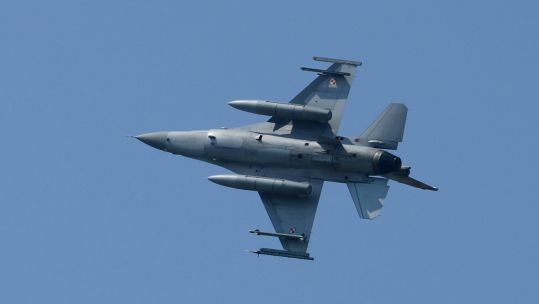 Polish F-16 fighter jet Operation Atlantic Resolve 120615 CREDIT US DEPT OF DEFENSE