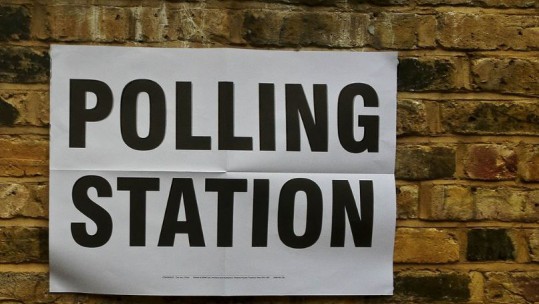 Polling Station sign