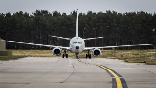 P-8A Poseidon at RAF Lossiemouth