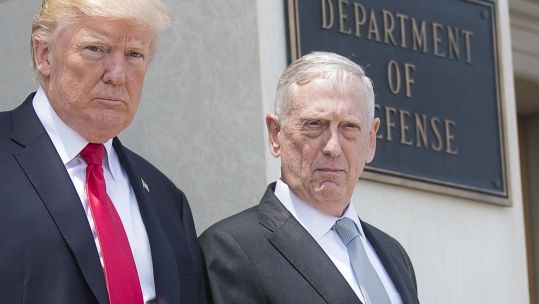 President Trump and General Mattis in 2017 (Picture: US Department of Defense).